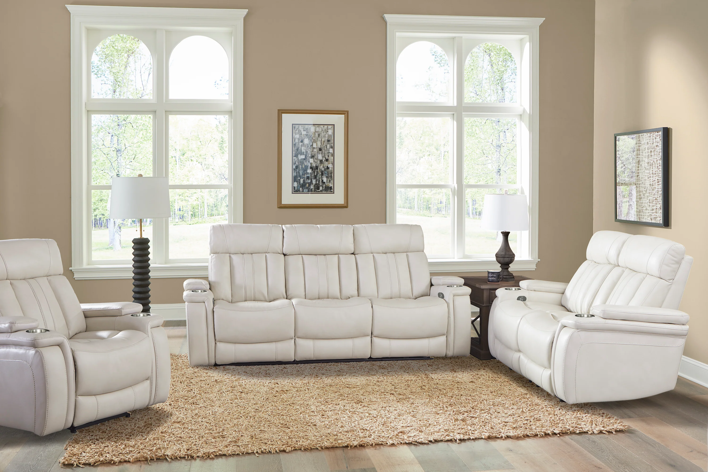 Parker Living Royce - Fantom Ivory Power Reclining Loveseat - Image 3
