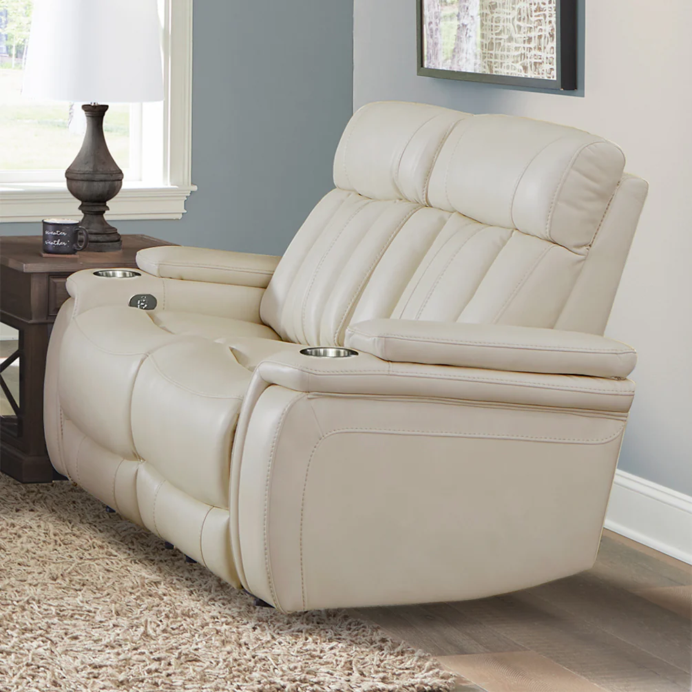 Parker Living Royce - Fantom Ivory Power Reclining Sofa Loveseat and Recliner - Image 6