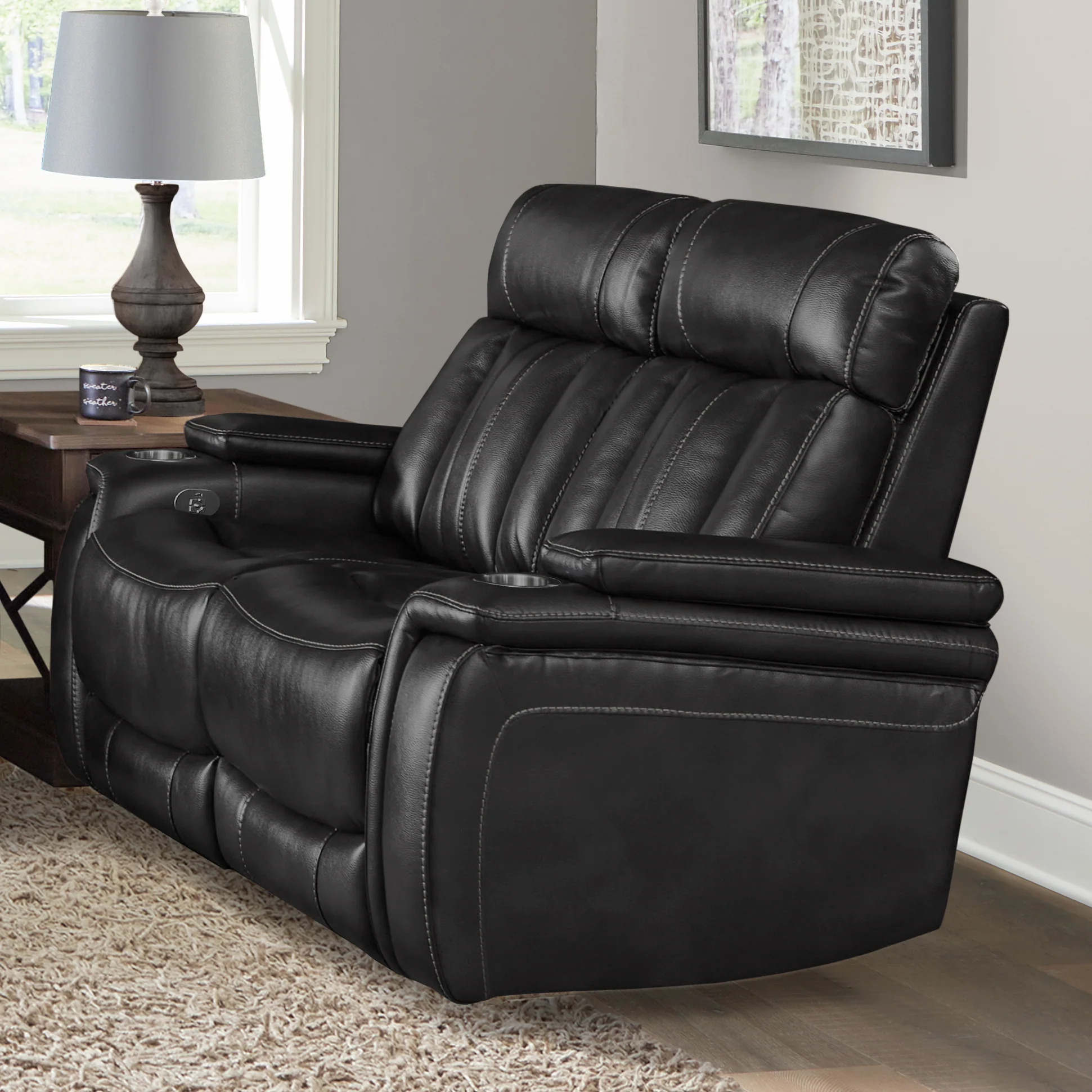 Parker Living Royce - Midnight Power Reclining Loveseat
