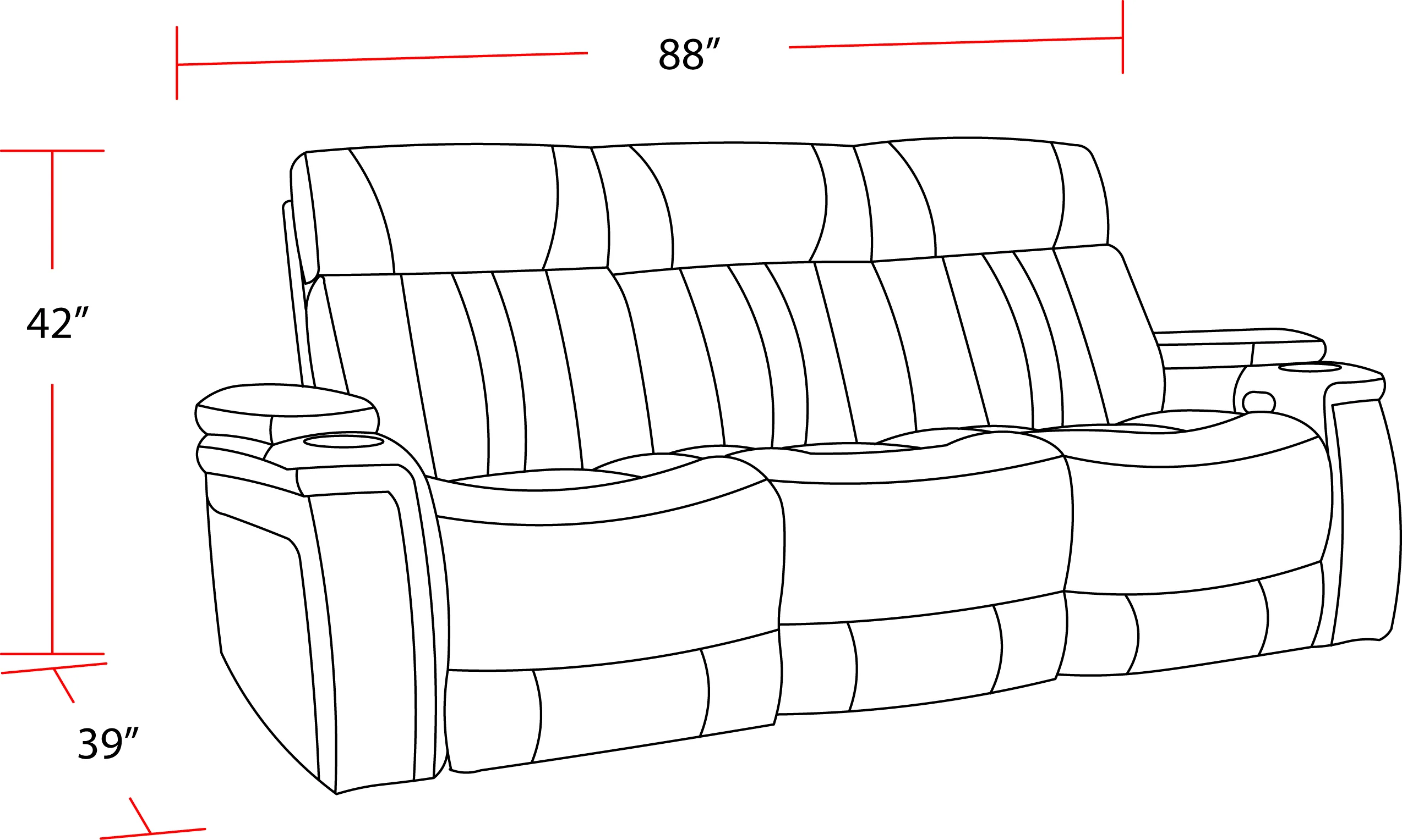 Parker Living Royce - Midnight Power Reclining Sofa and Loveseat - Image 9