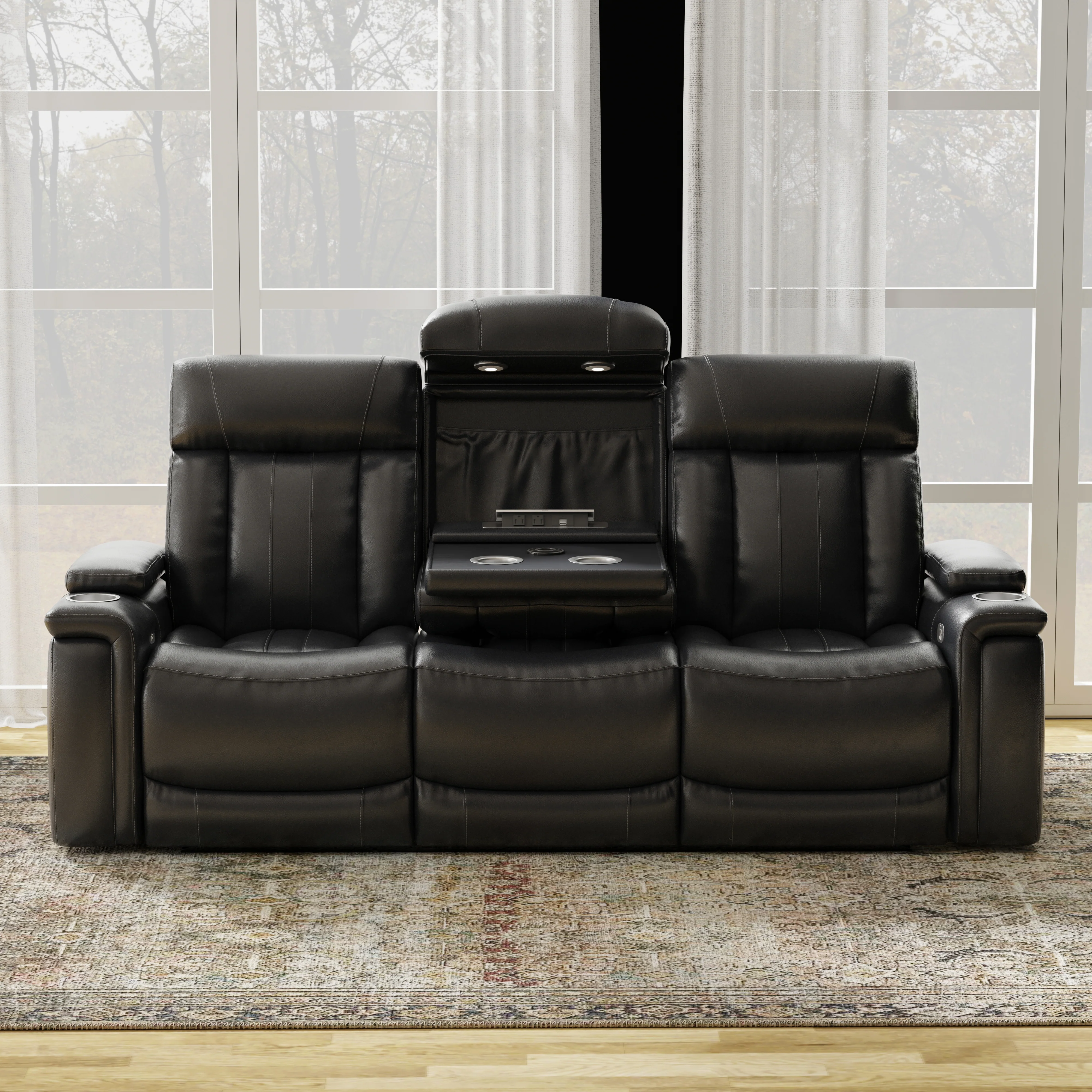 Parker Living Royce - Midnight Power Reclining Sofa and Recliner - Image 6