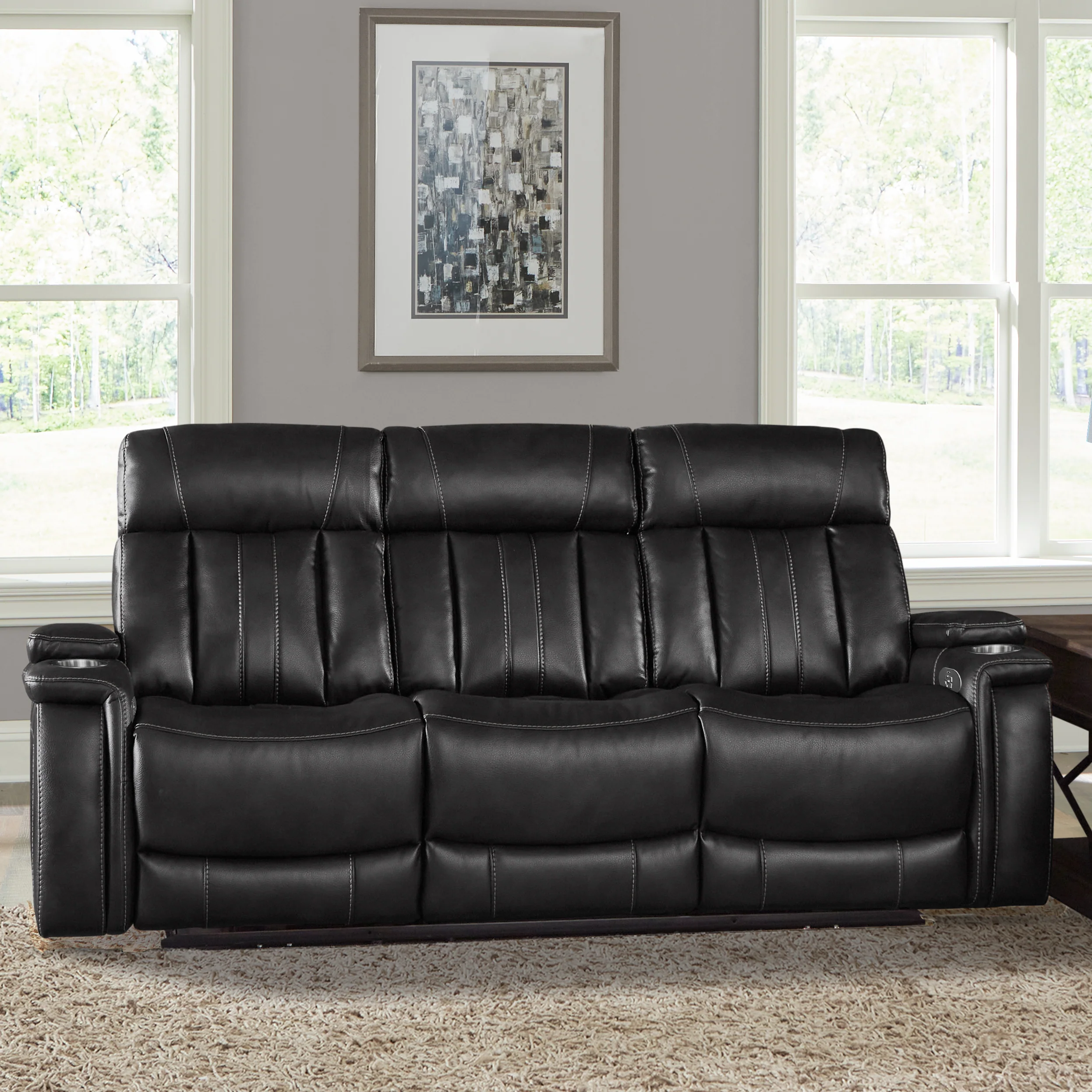 Parker Living Royce - Midnight Power Reclining Sofa with Drop Down Console - Image 5