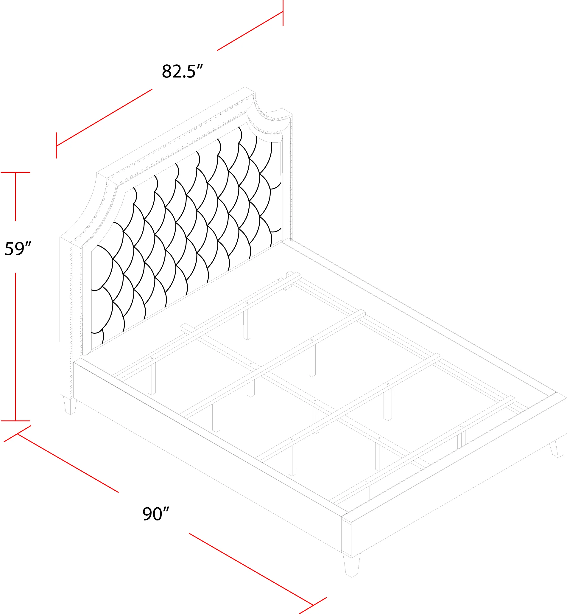 Parker Living Sleep Jasmine - Flannel King Bed - Image 4