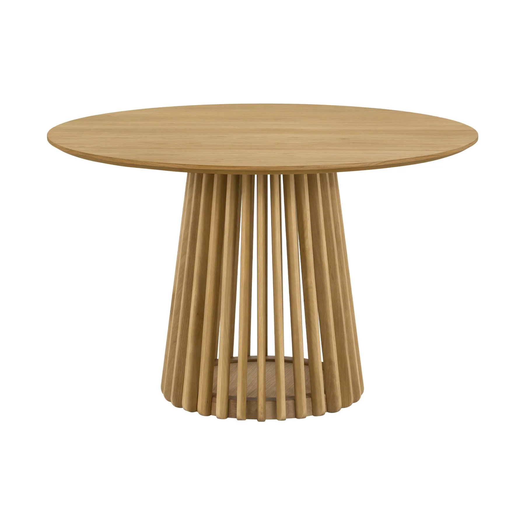 Pasadena 47" Wood Round Dining Table in Natural Oak Finish