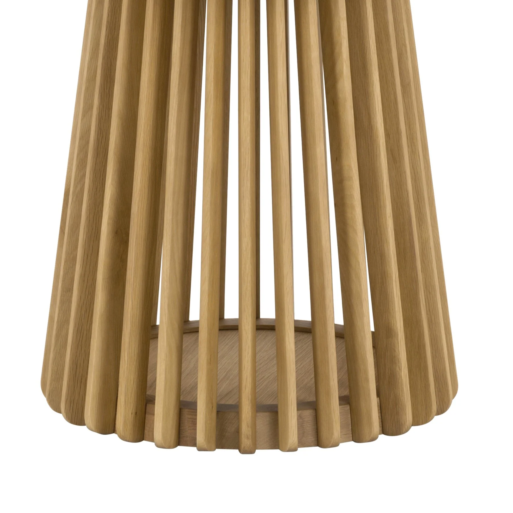 Pasadena 47" Wood Round Dining Table in Natural Oak Finish - Image 5