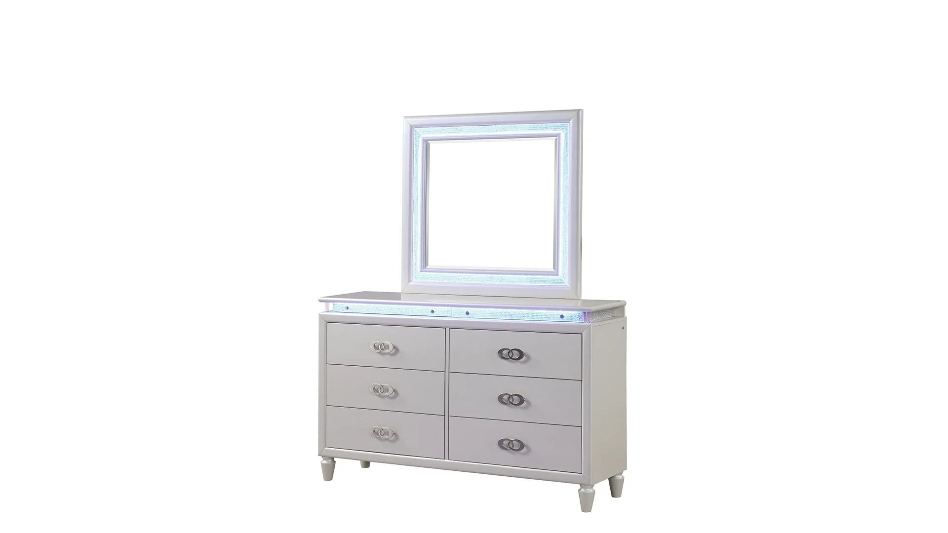 Passion King 4PC Bedroom set Milky White - Image 11