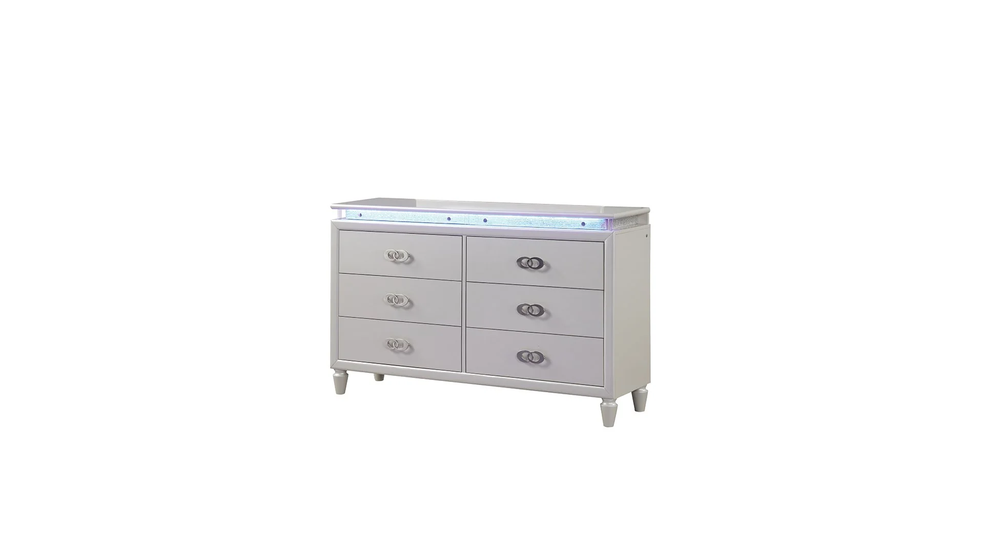 Passion King 4PC Bedroom set Milky White - Image 5
