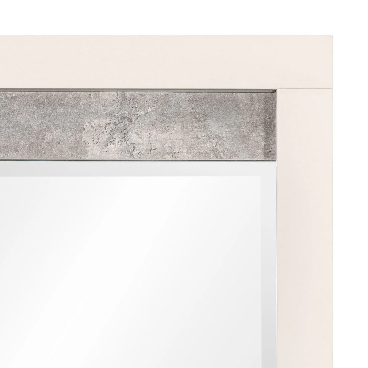 Pavira Dresser Mirror with LED Lights - Stone - Image 4