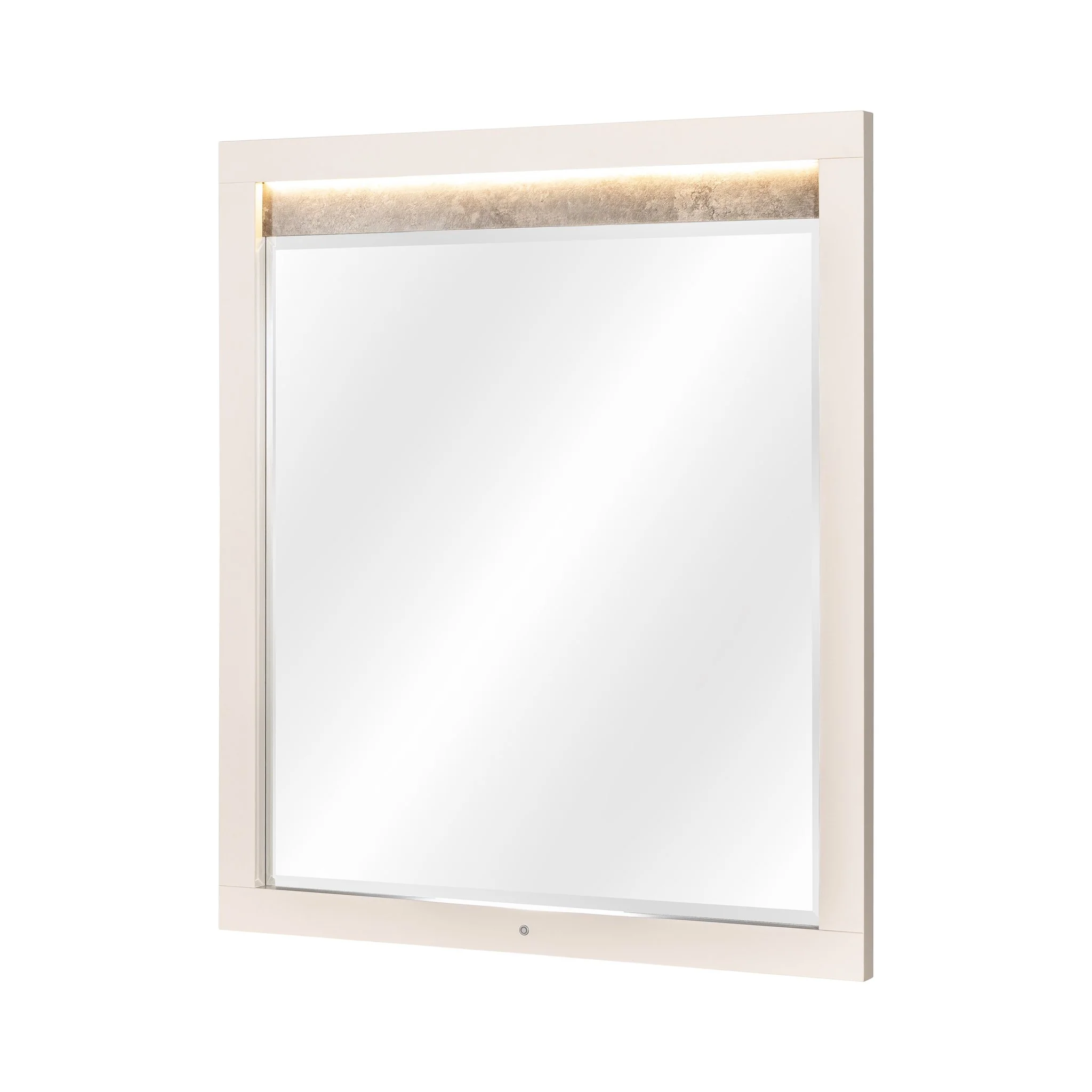 Pavira Dresser Mirror with LED Lights - Stone - Image 7