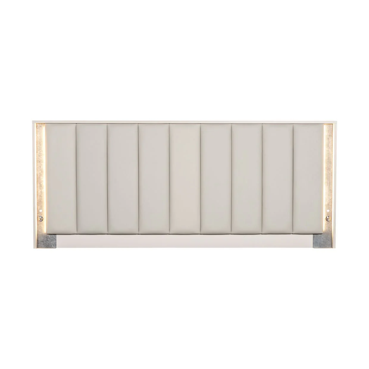 Pavira Eastern King Bed with LED Lights - Stone - Image 18
