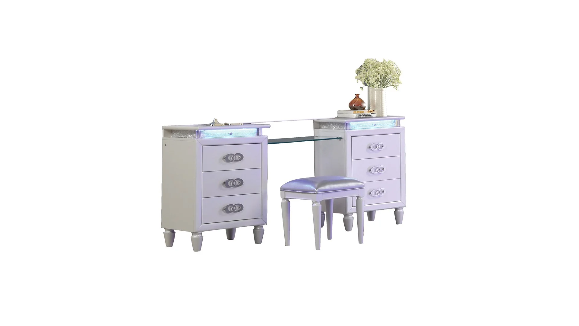 Perla Vanity Set Milky White - Image 2