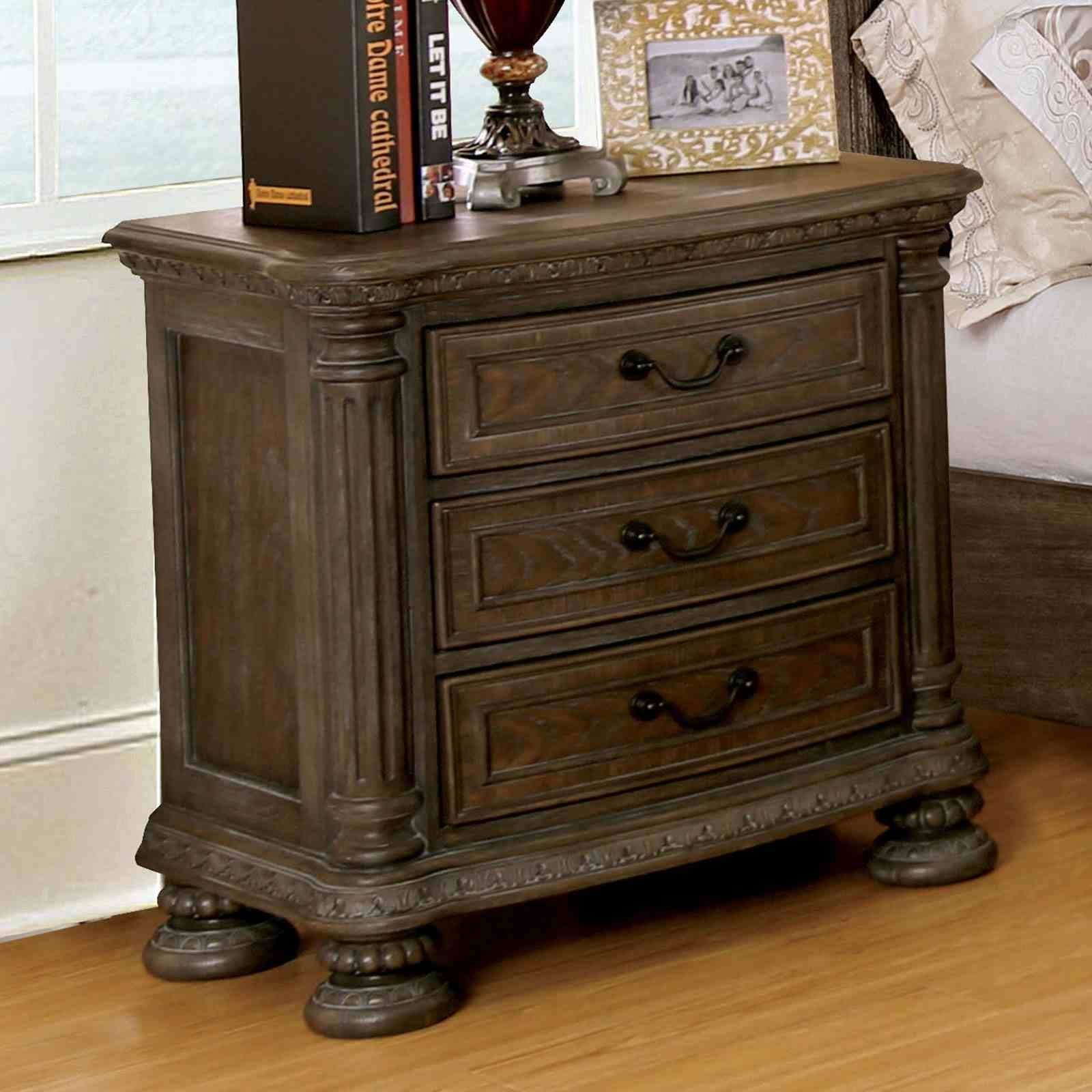 Persephone Nightstand, Rustic Natural