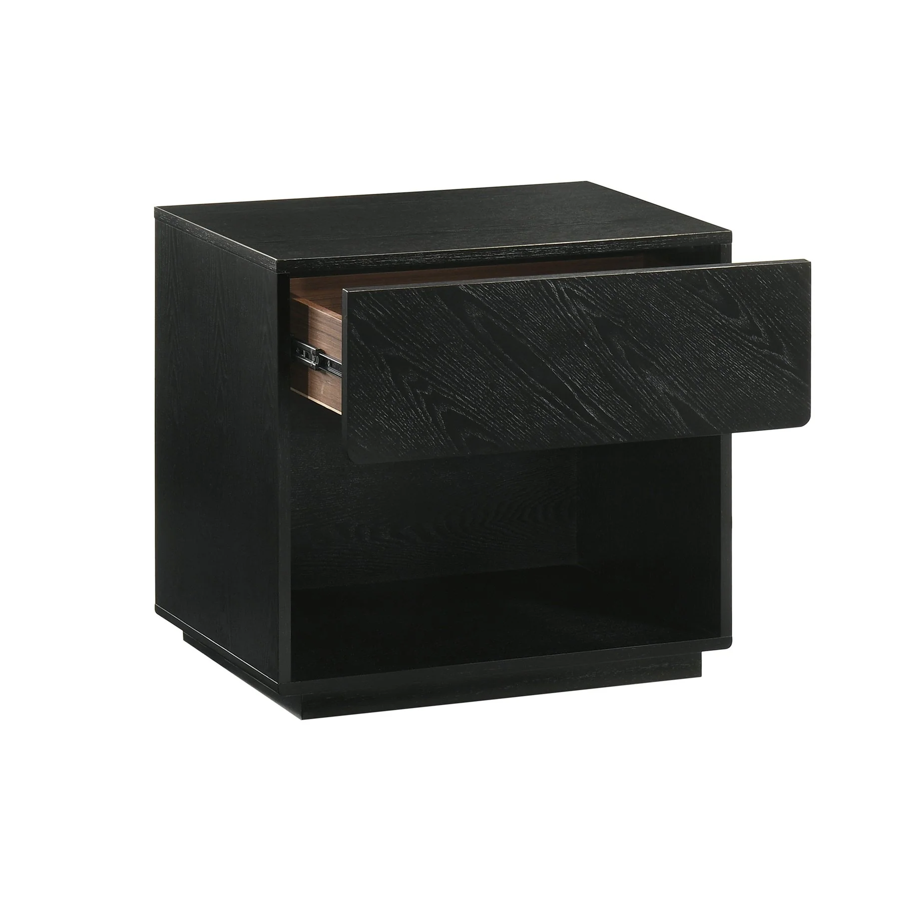 Petra King 3 Piece Wood Bedroom Set in Black Finish - Image 6