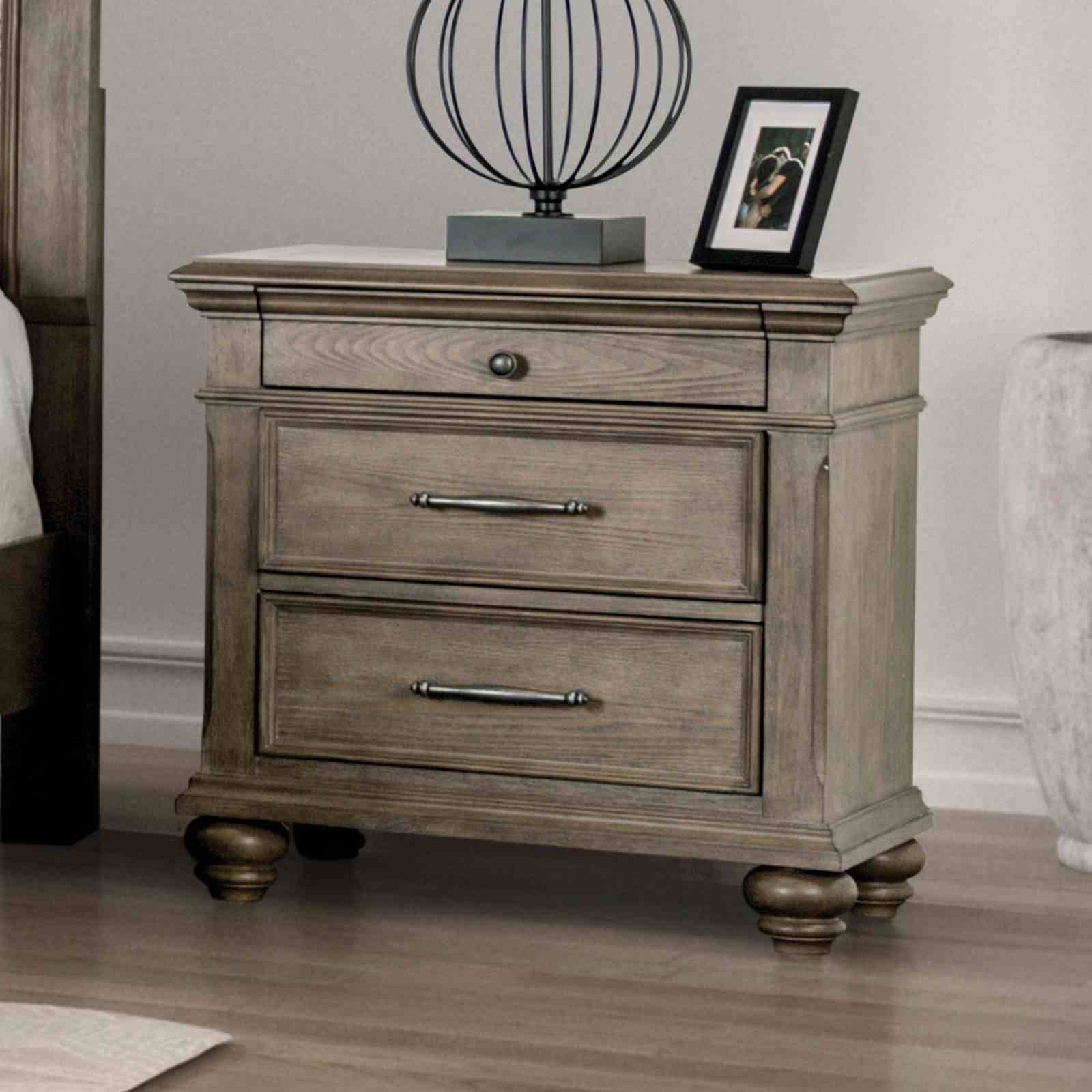 Philomath Nightstand, Aged Oak