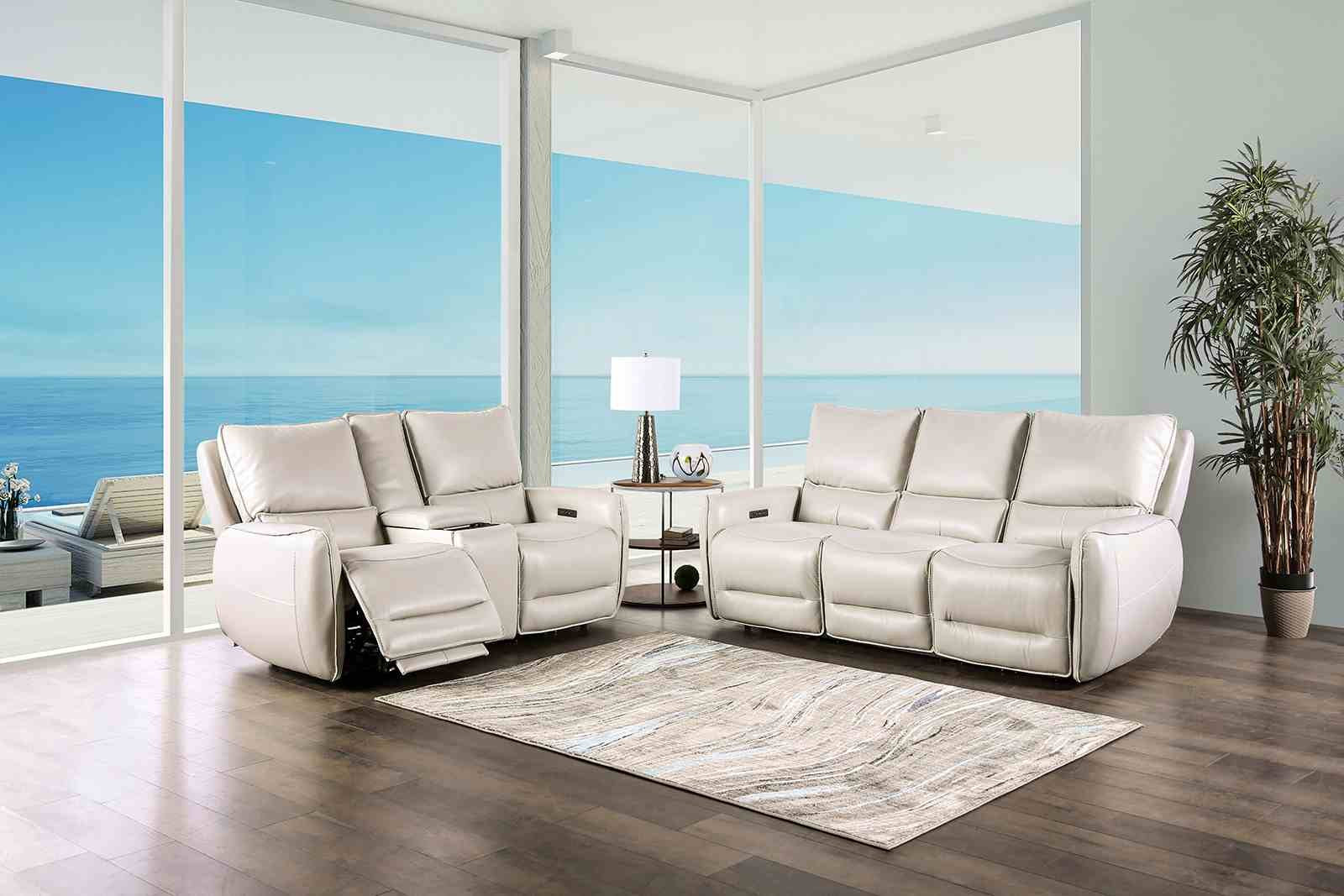 Phineas Power Recliner, Beige - Image 2