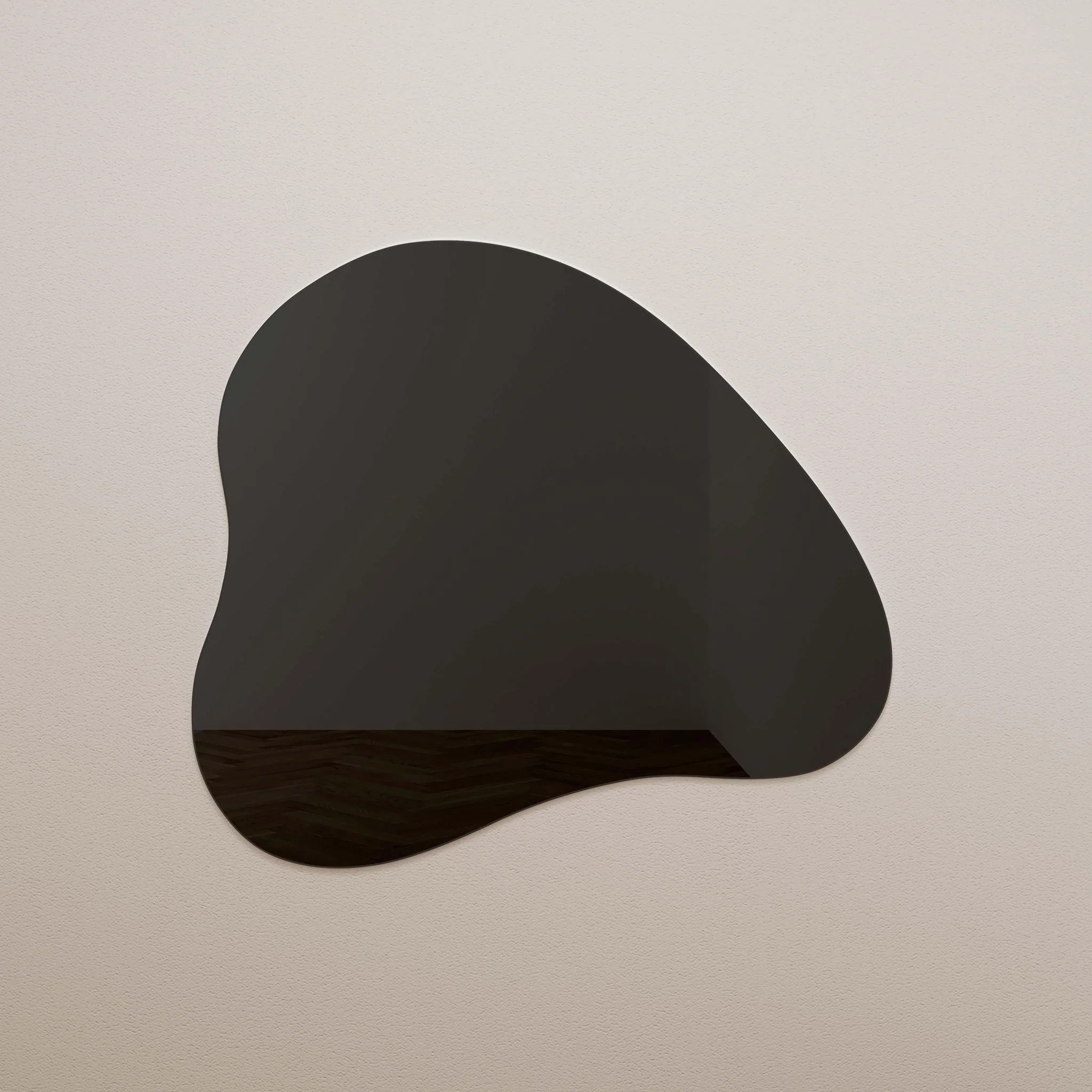 Phoebe LED Teardrop Black Tinted Wall Mirror - Image 5