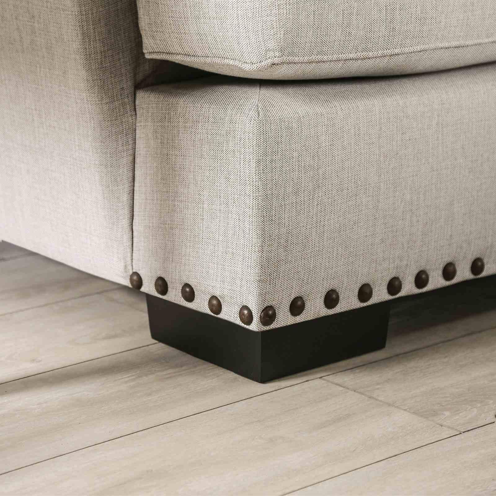 Picotee Loveseat, Light Gray/Black - Image 6