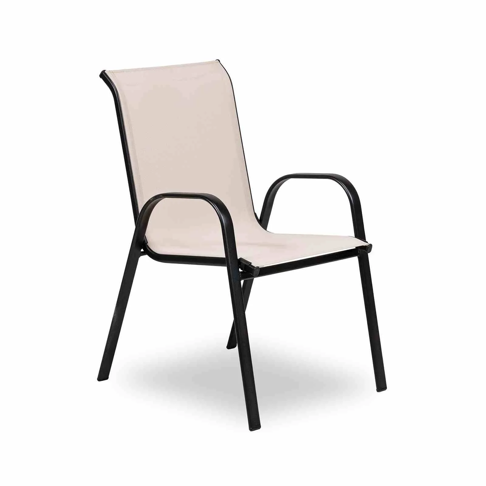 Pierro Stacking Chair (2/Stack), Beige