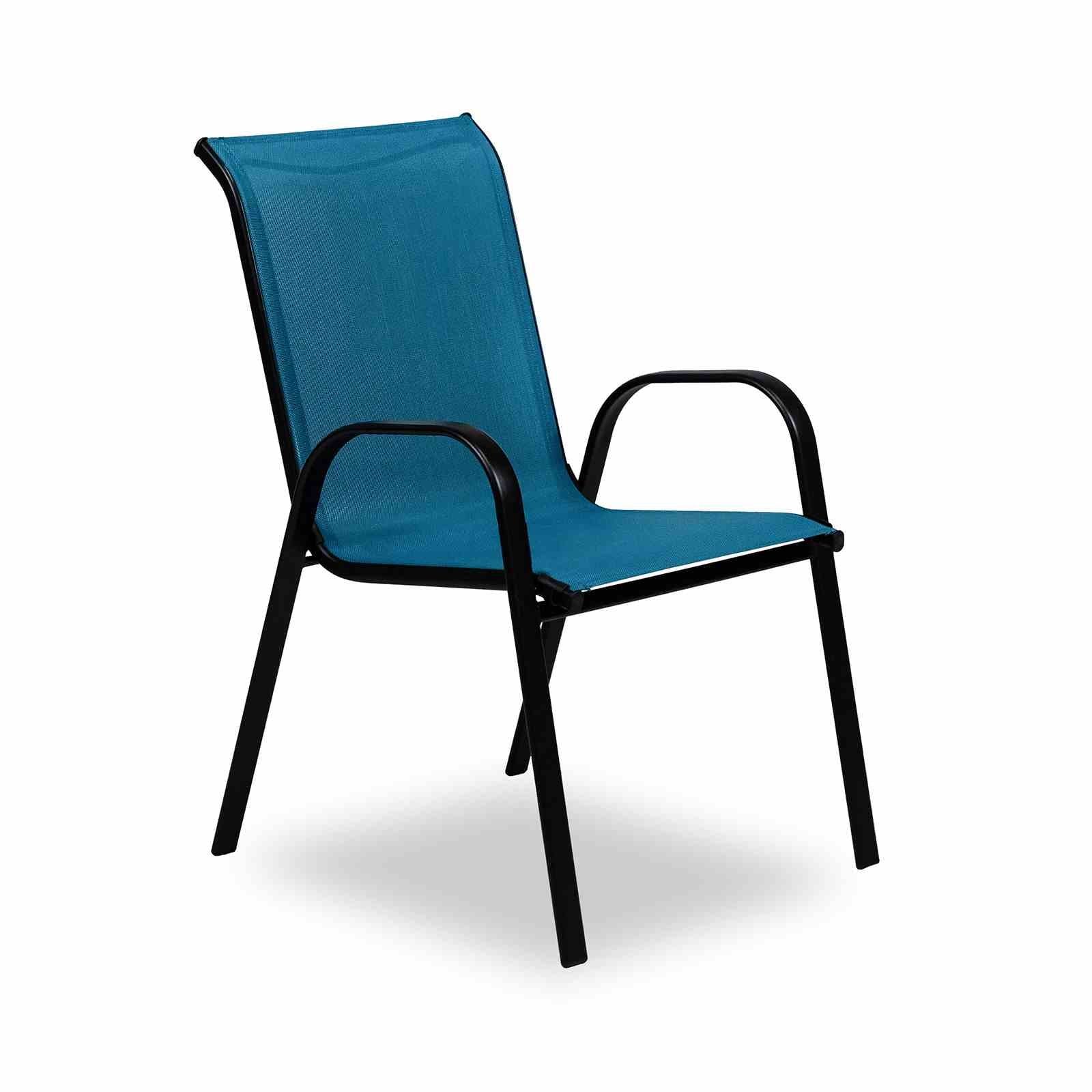 Pierro Stacking Chair (4/Stack), Blue