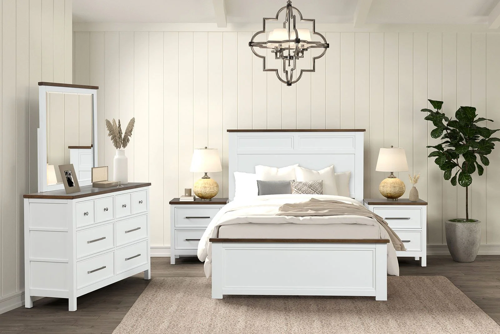Pinetop 5 Pc. Twin Bedroom Set w/ 2NS - Image 2