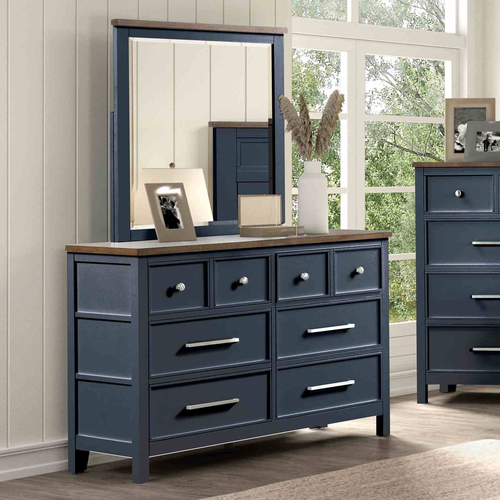 Pinetop Dresser, Blue/Dark Brown