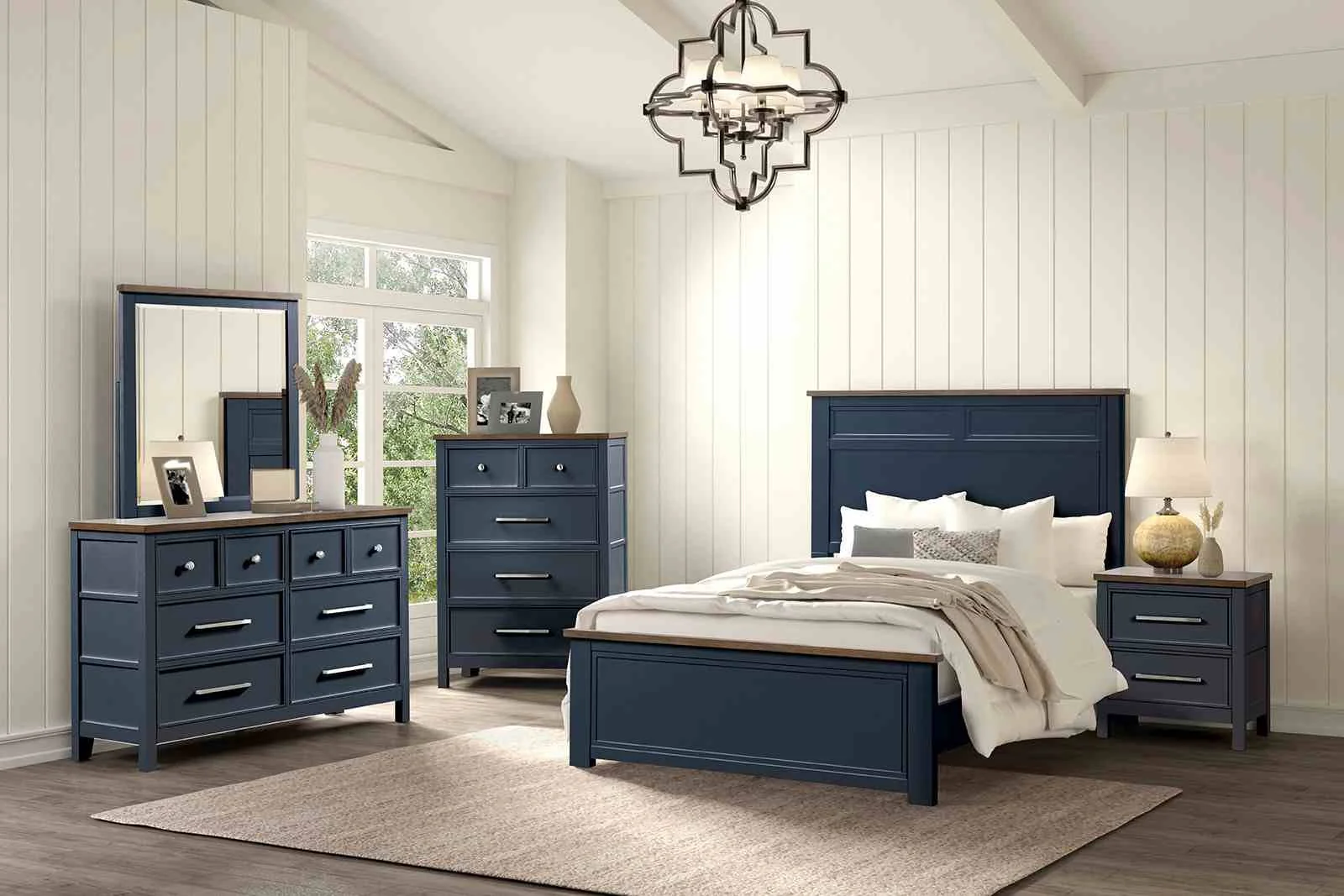 Pinetop Dresser, Blue/Dark Brown - Image 2