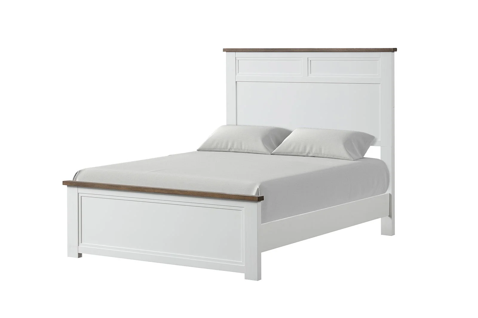Pinetop Twin Bed, White/Dark Brown - Image 3