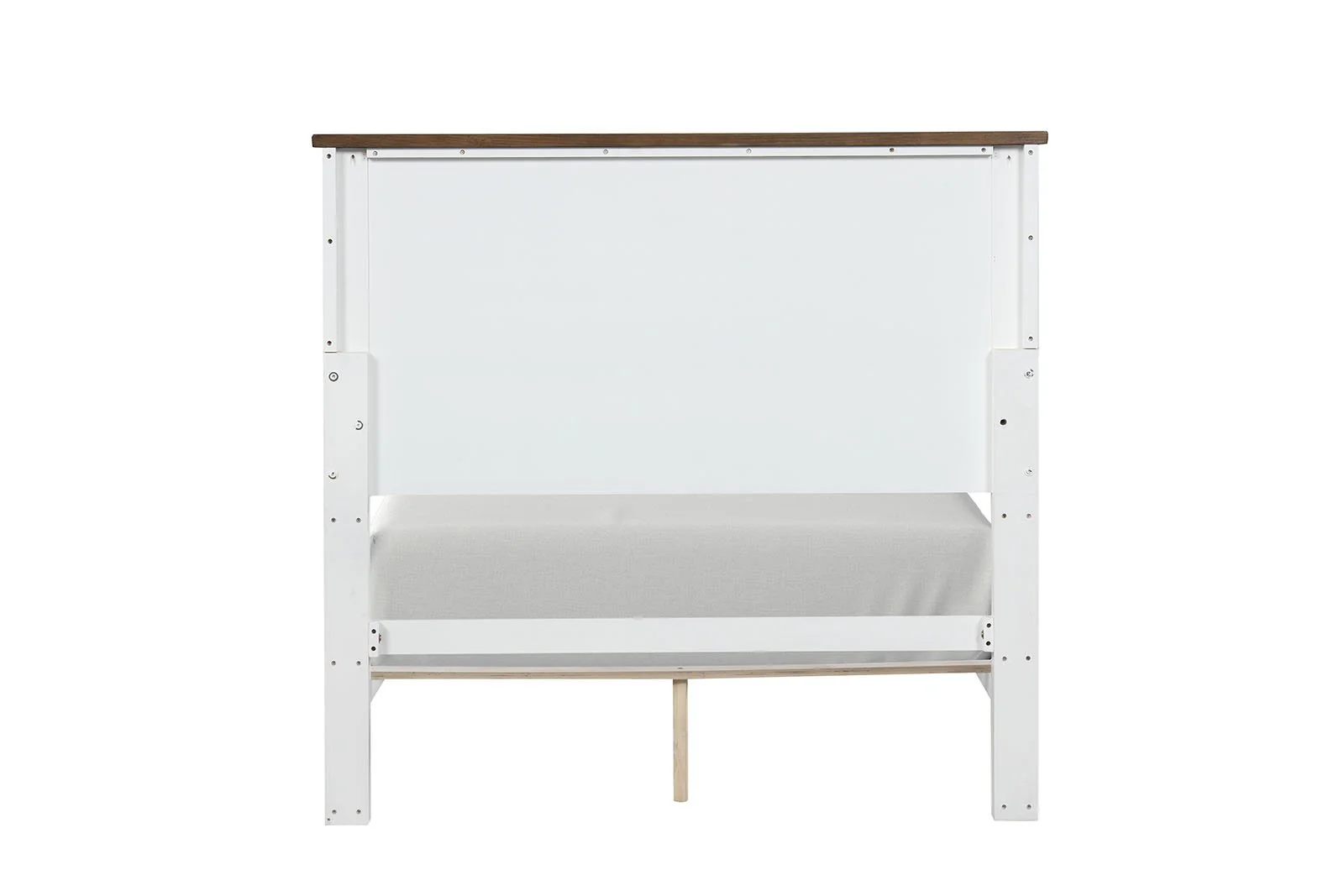 Pinetop Twin Bed, White/Dark Brown - Image 6