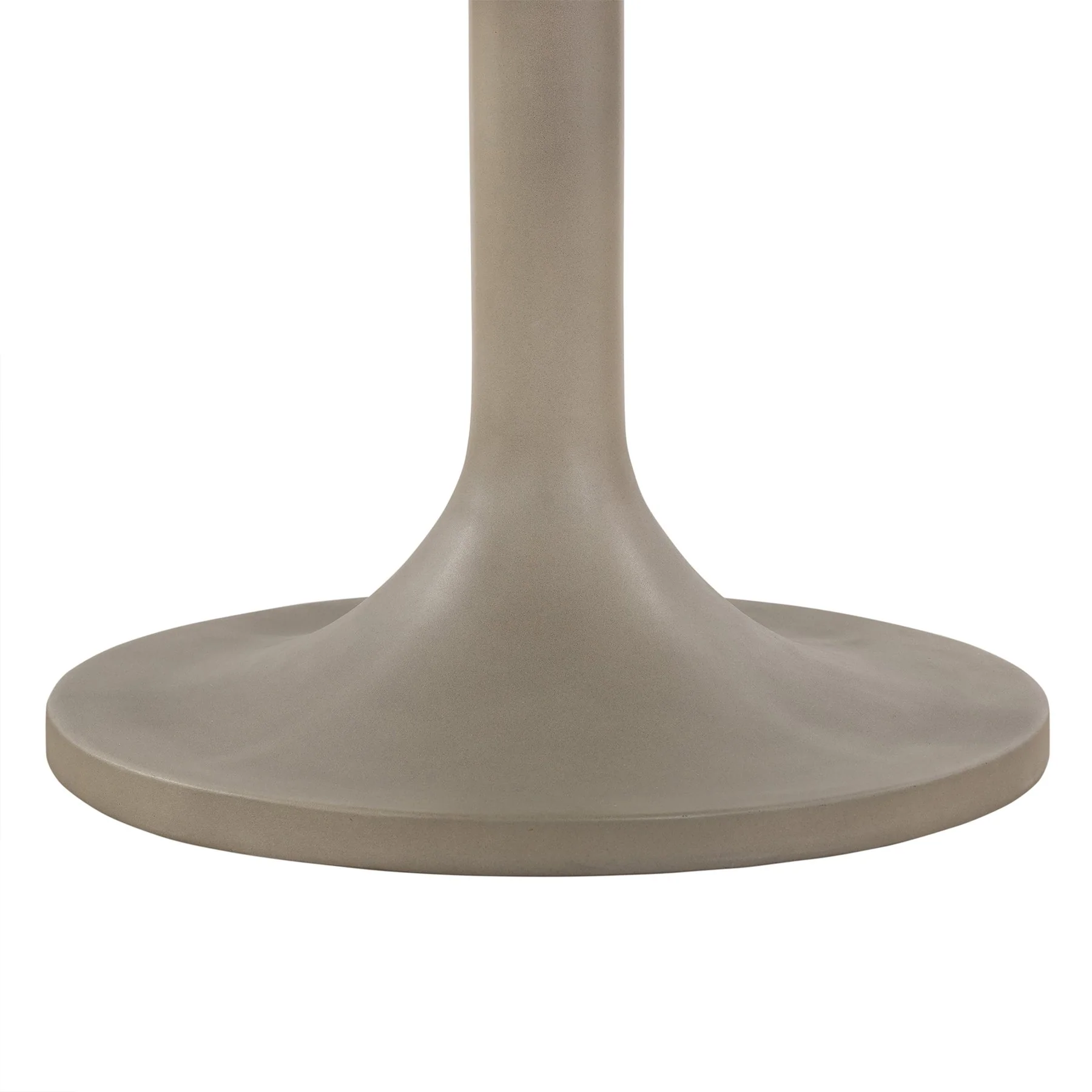 Pippa Concrete and Metal Tulip Round Dining Table - Image 4