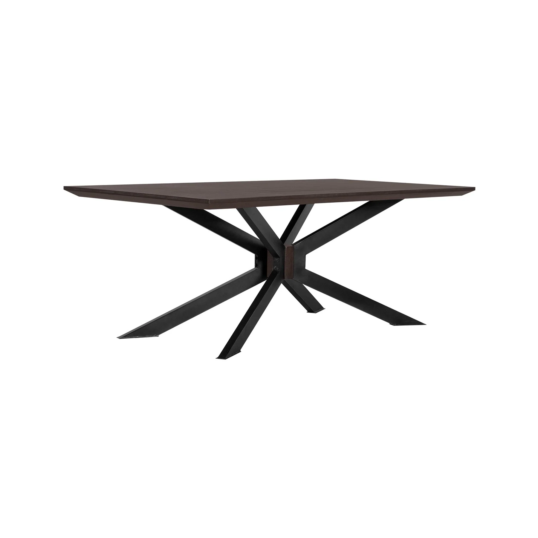 Pirate and Napoli 5 Piece Modern Dining Set in Brown Acacia Wood and Blue Fabric - Image 2