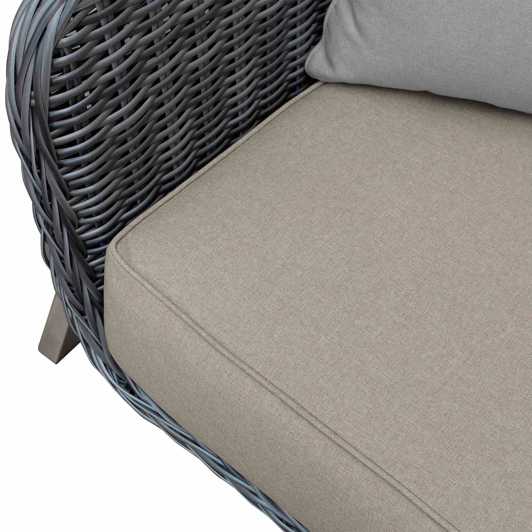 Pismo 5-Piece Outdoor Patio Furniture Set in Acacia Wood and Wicker with Taupe Cushions - Image 8