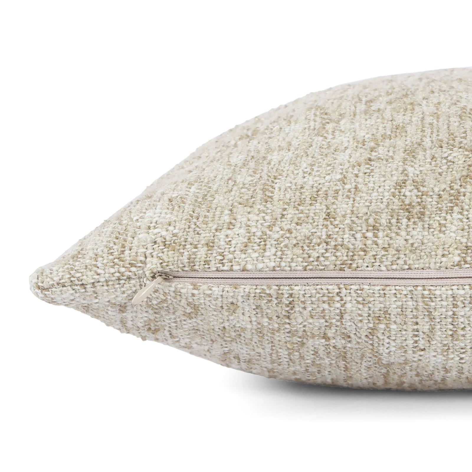 Poh Washed Beige Boucle 16" Square Accent Pillow - Image 8