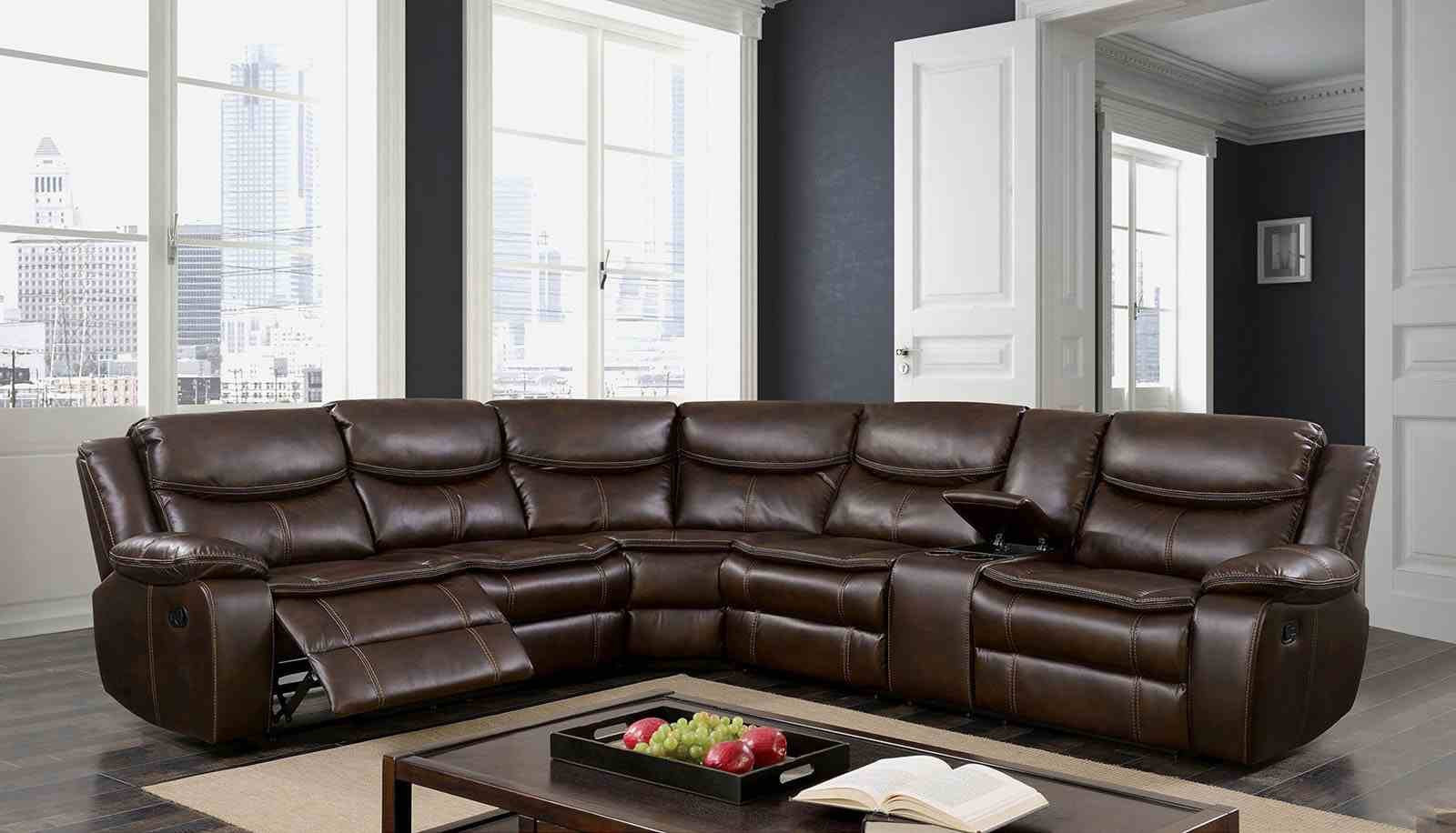Pollux Sectional, Brown