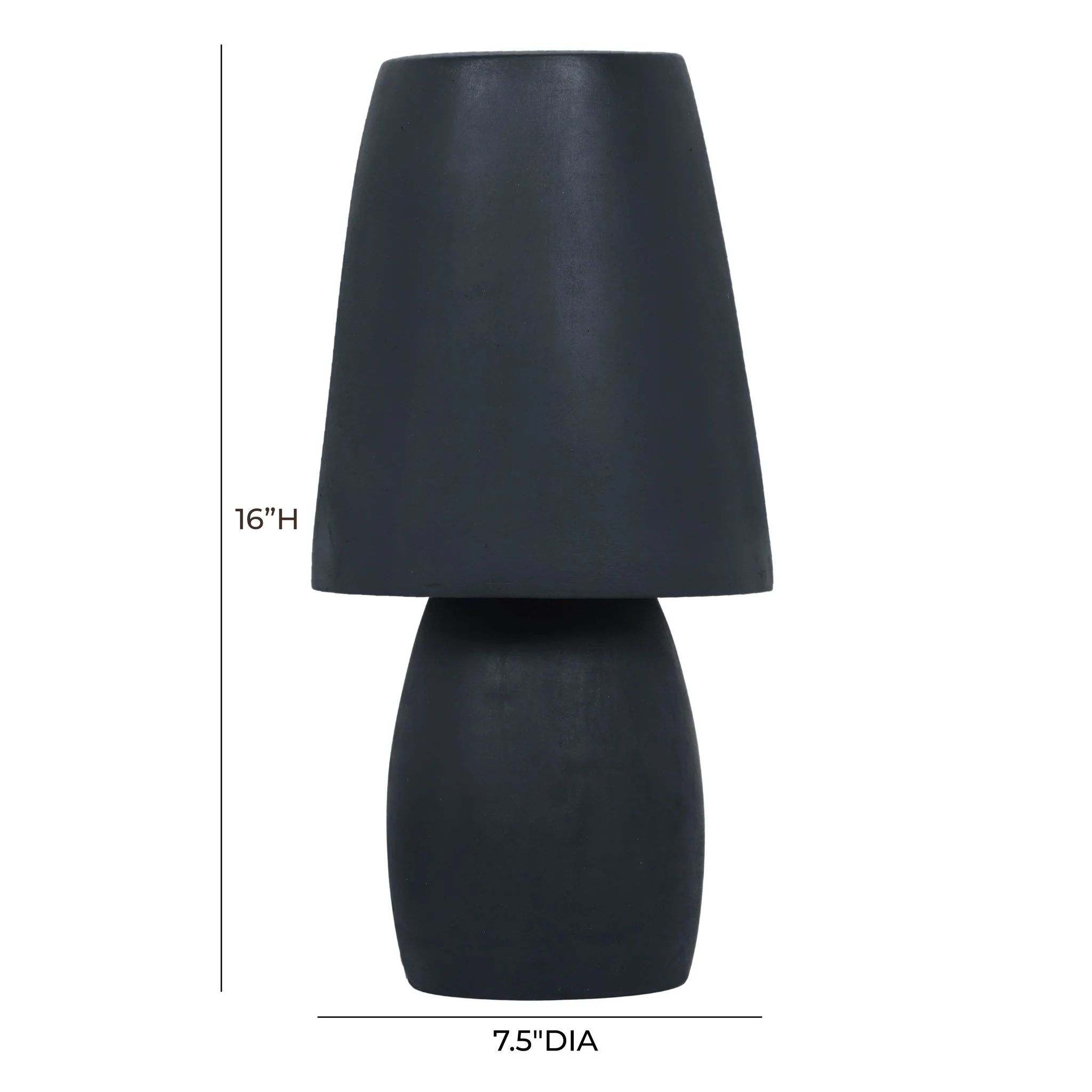 Porcini Blue Terracotta Table Lamp - Image 6