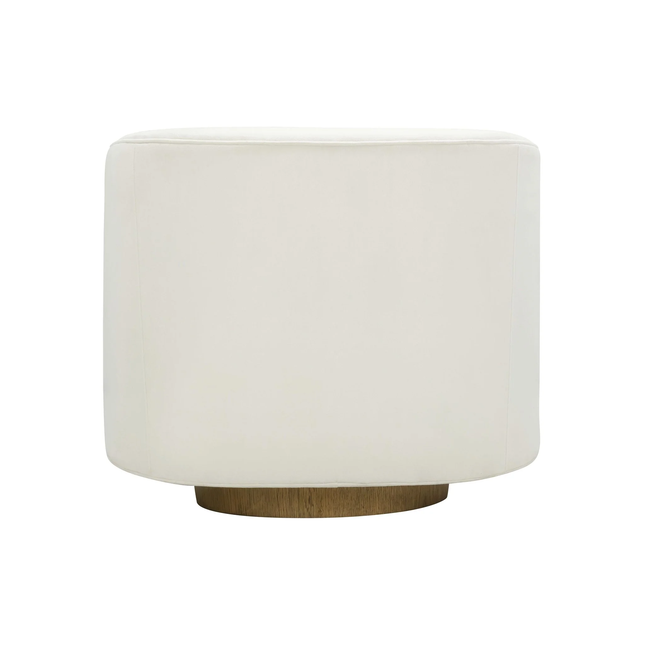 Presley Cream Velvet Swivel Accent Chair - Image 5