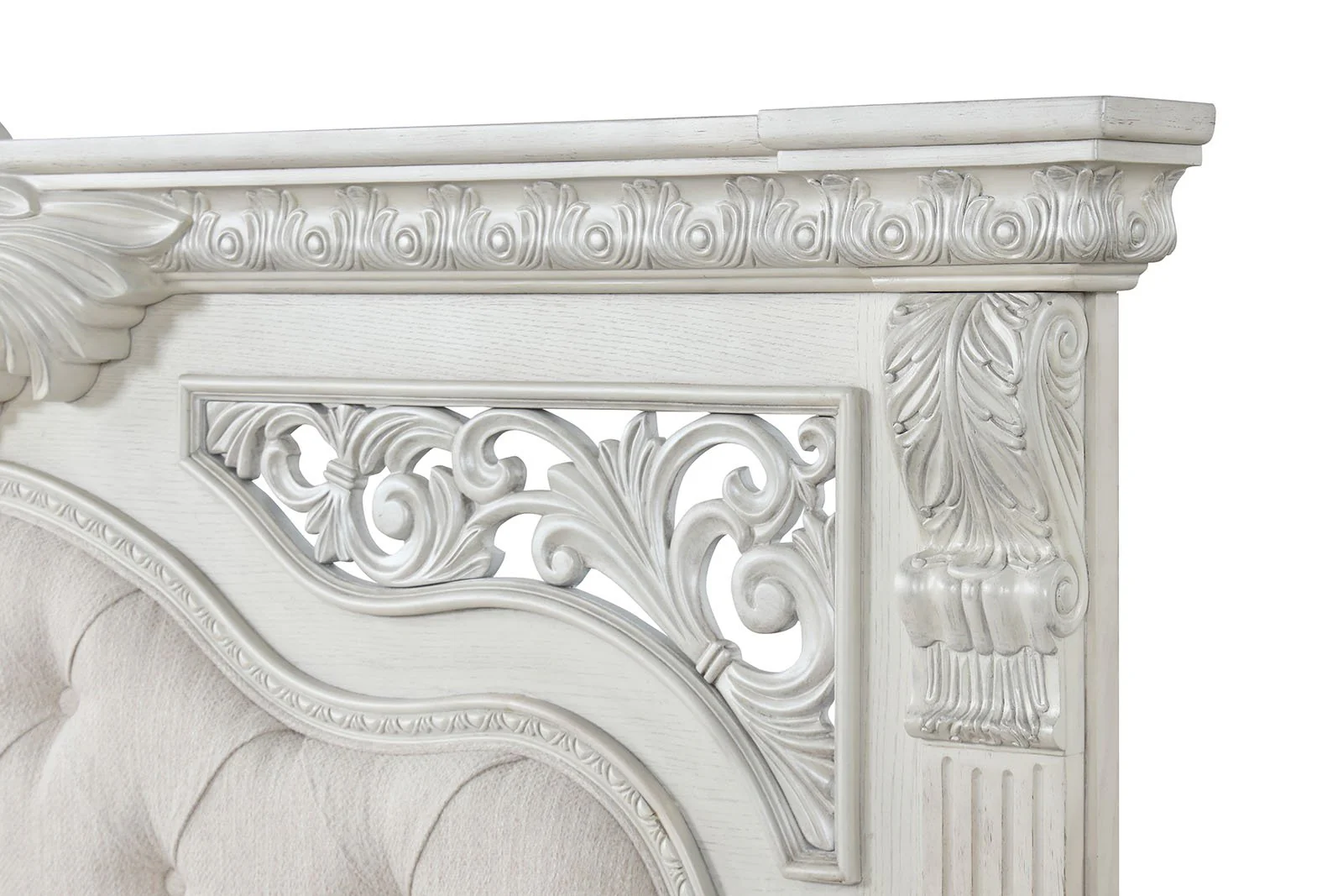 Promenade Queen Bed, Wire Brushed White - Image 9