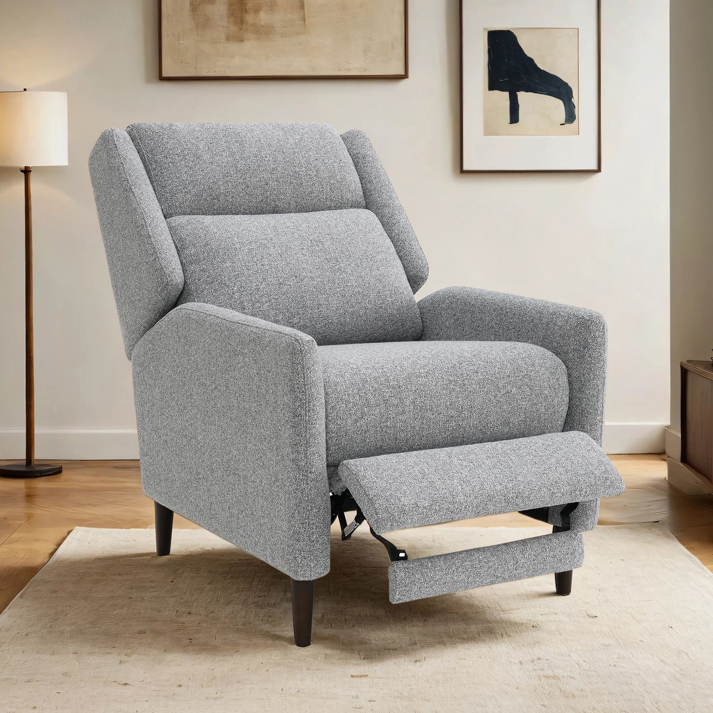 Psyche Pushback Recliner, Gray