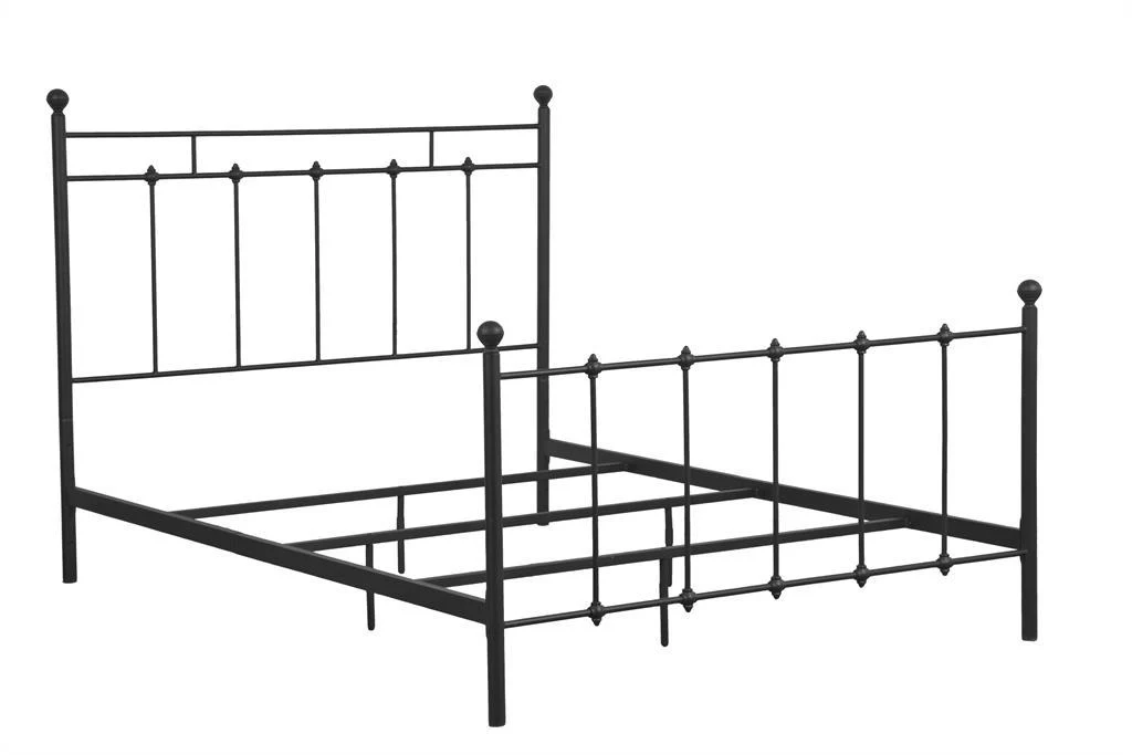 Pulaski All-in-One Black "Shaker" Metal Queen Bed - Image 3