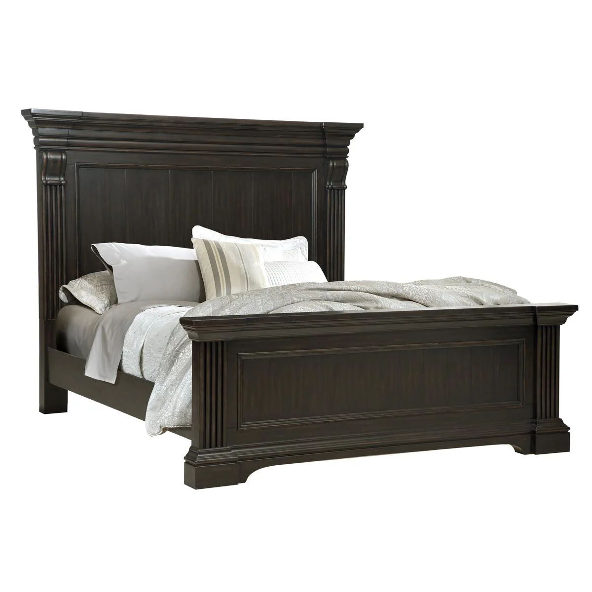 Pulaski Caldwell California King Panel Bed in Dark Wood