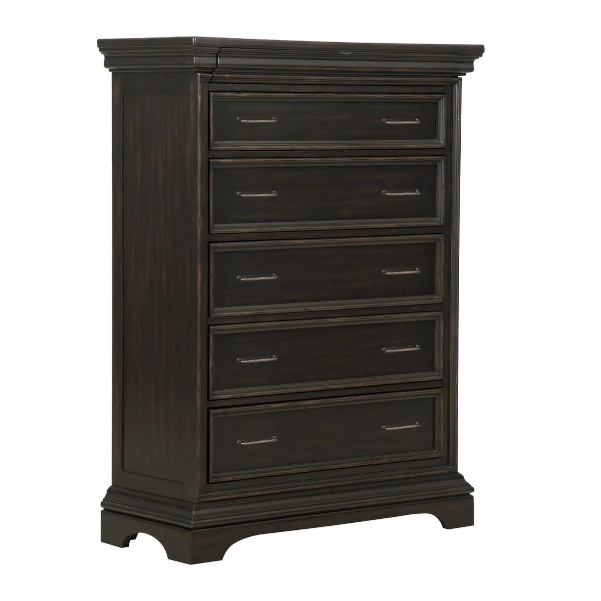 Pulaski Caldwell Drawer Chest in Dark Wood - Image 2