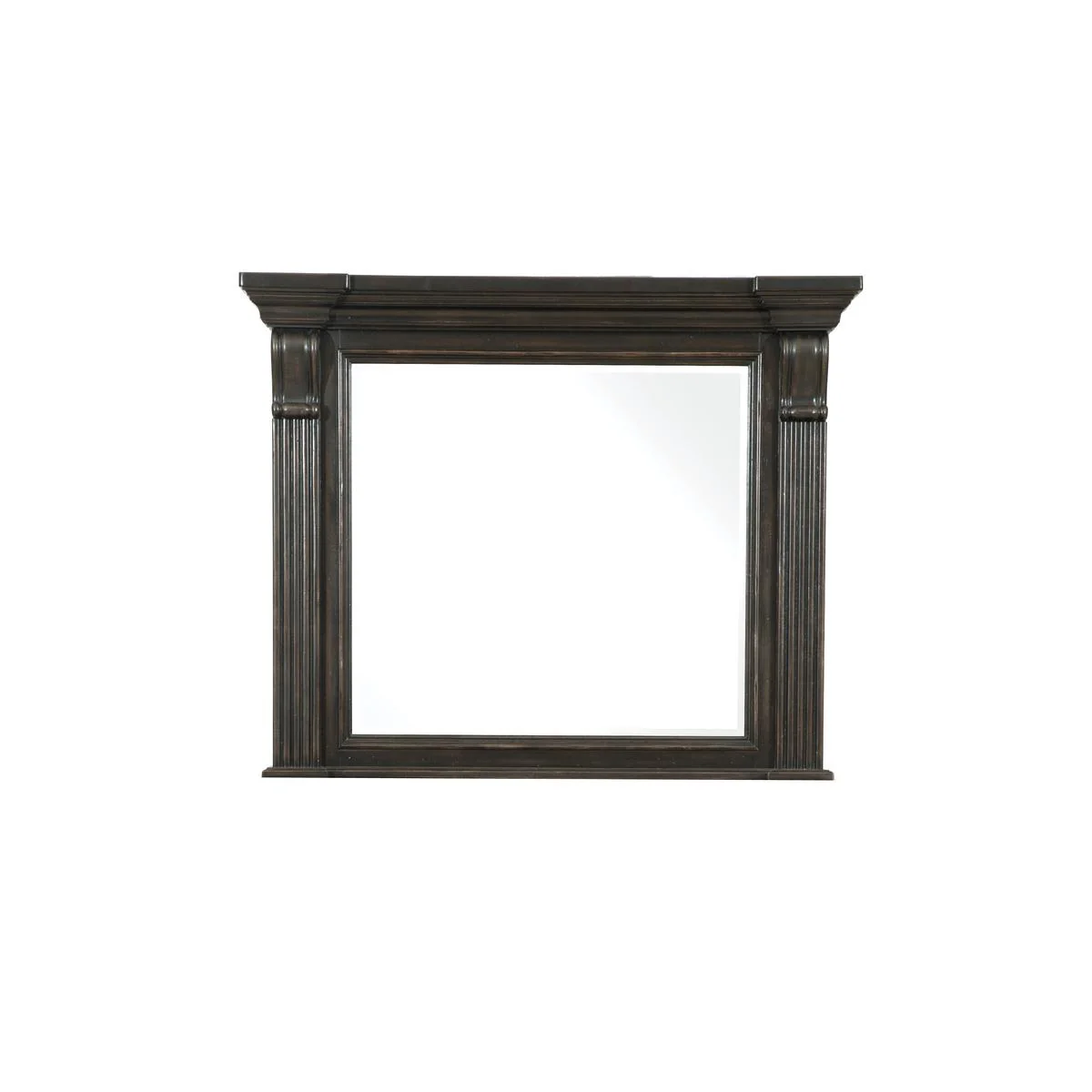 Pulaski Caldwell Mirror in Dark Wood