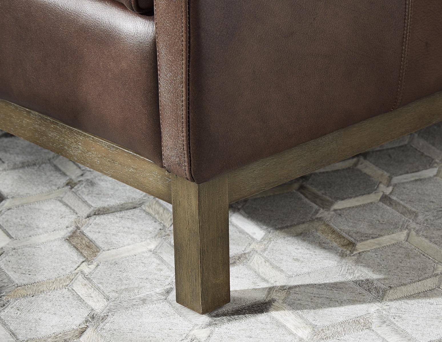 Pulaski Drake Leather Chair in Brown - Image 4