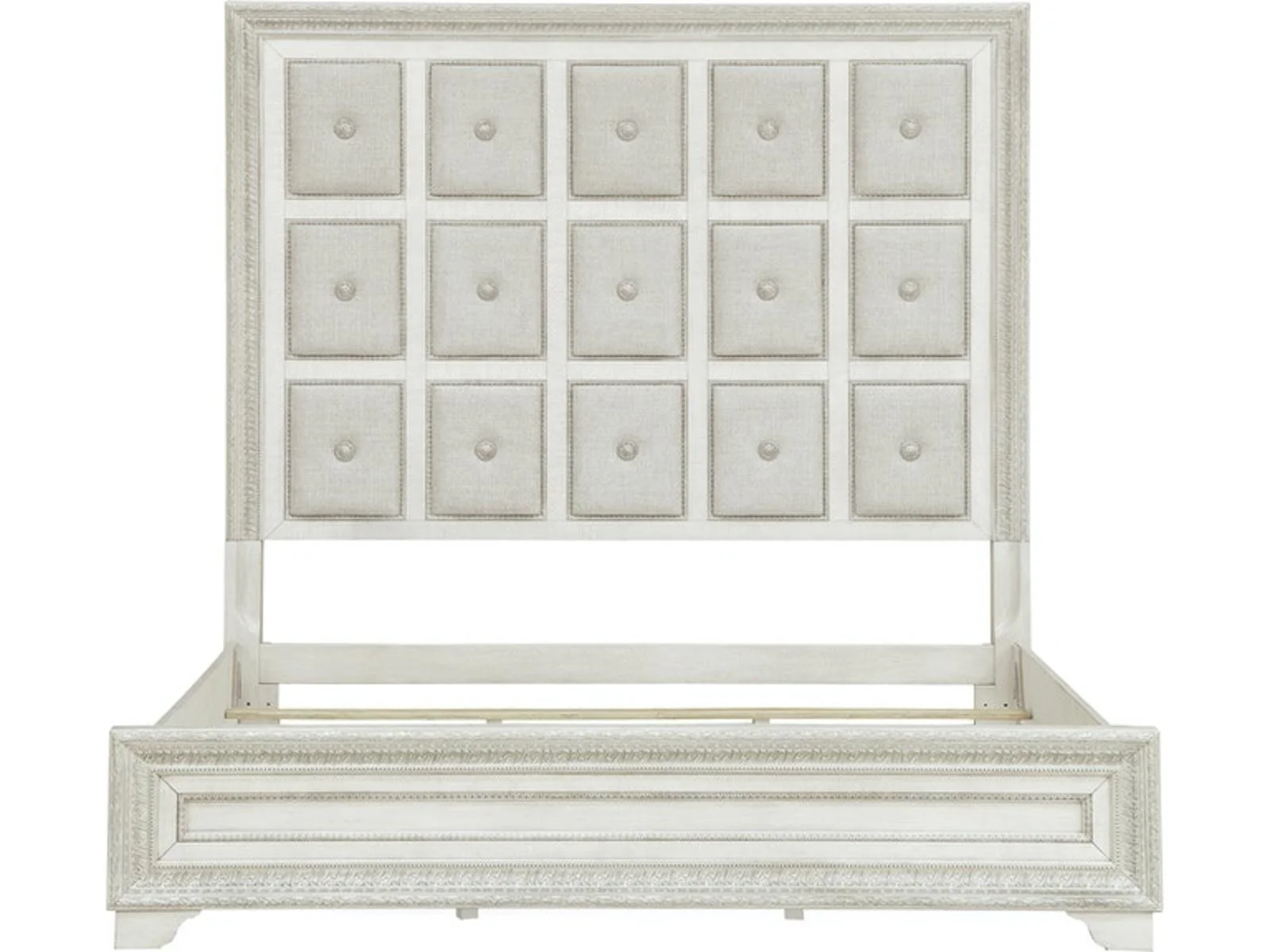 Pulaski Furniture Camila Queen Upholstered Bed in Light Wood - Image 2