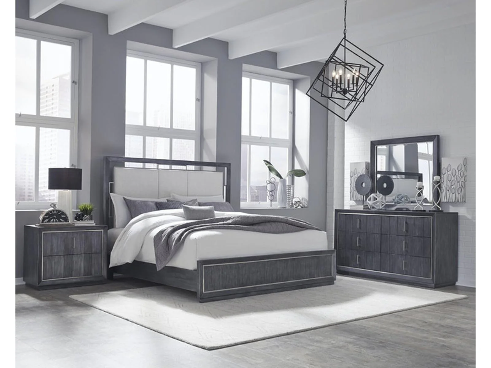 Pulaski Furniture Echo California King Panel Bed in Galaxy Black - Image 4