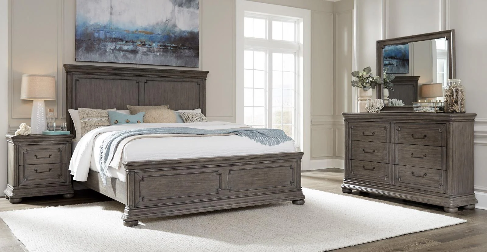 Pulaski Lasalle King Panel Bed in Natural - Image 4