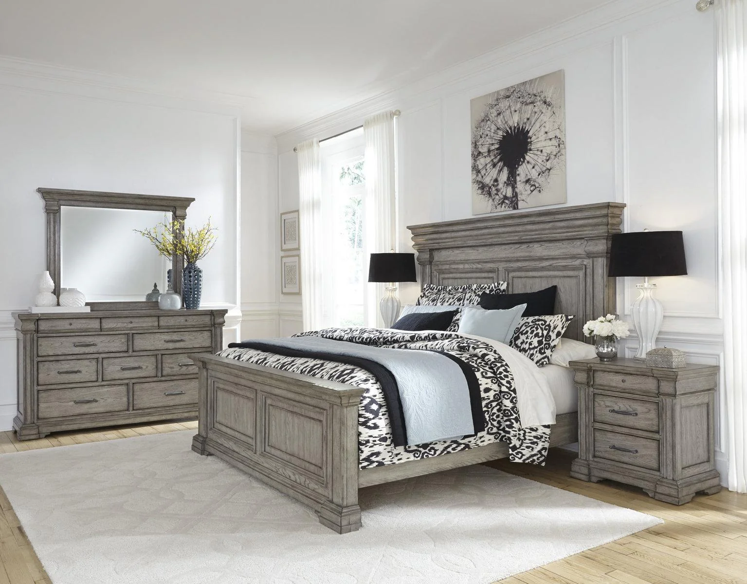 Pulaski Madison Ridge King Panel Bed in Heritage Taupe������P091-BR-K3 - Image 4