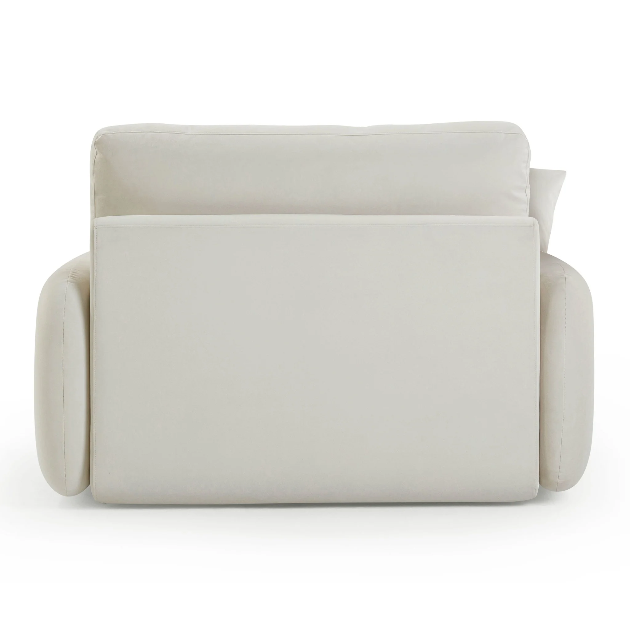 Rachelle Cream Velvet Lounge Chair - Image 5