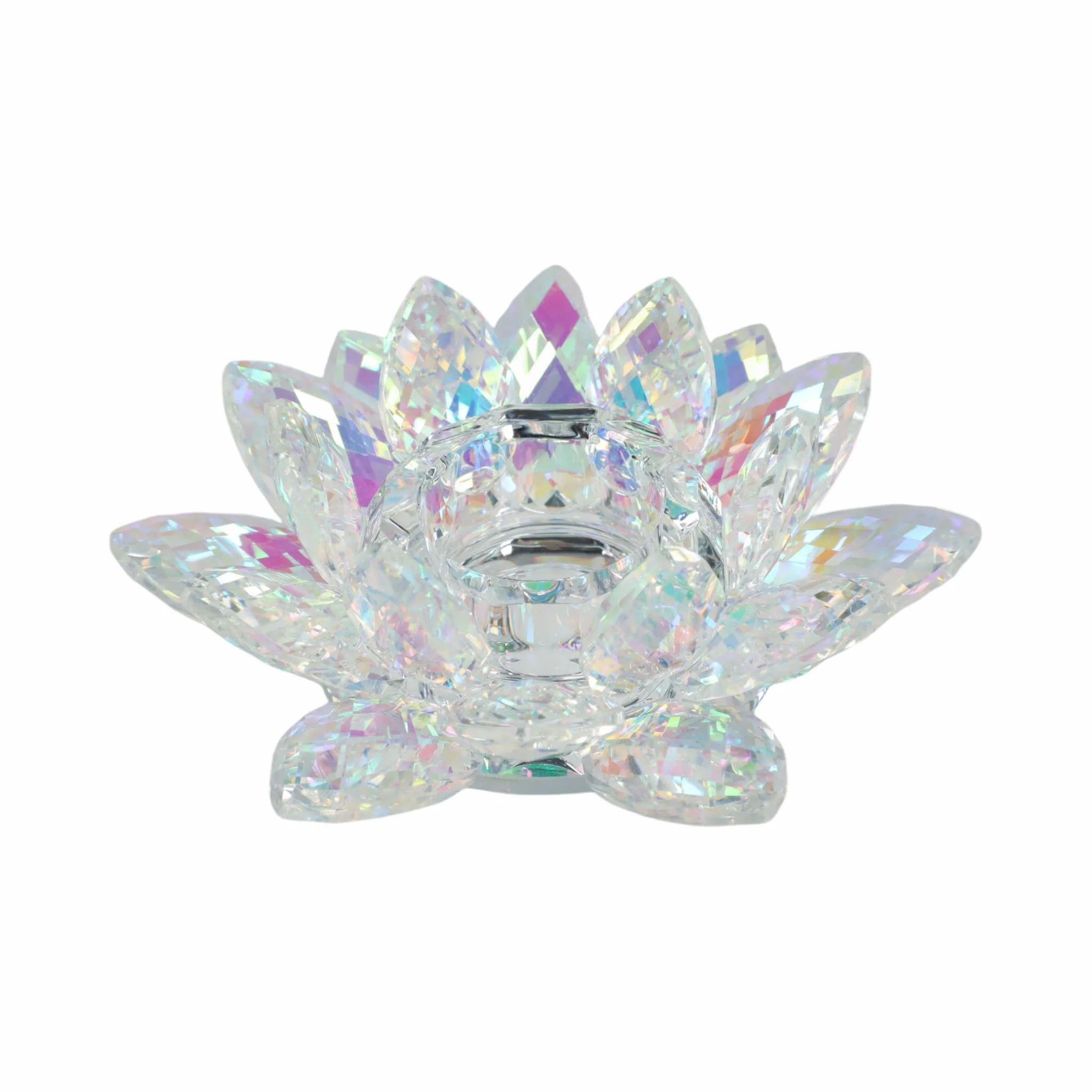 Rainbow Crystal Lotus Votive Holder 6 - Image 5