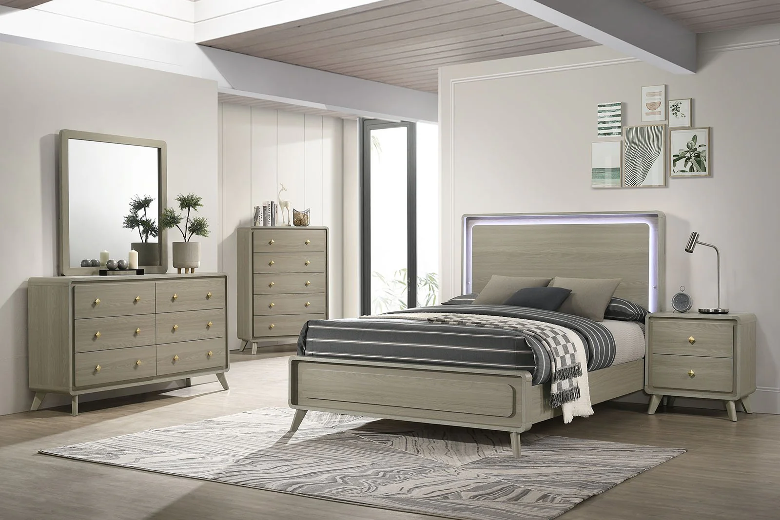 Rainier Nightstand, Gray