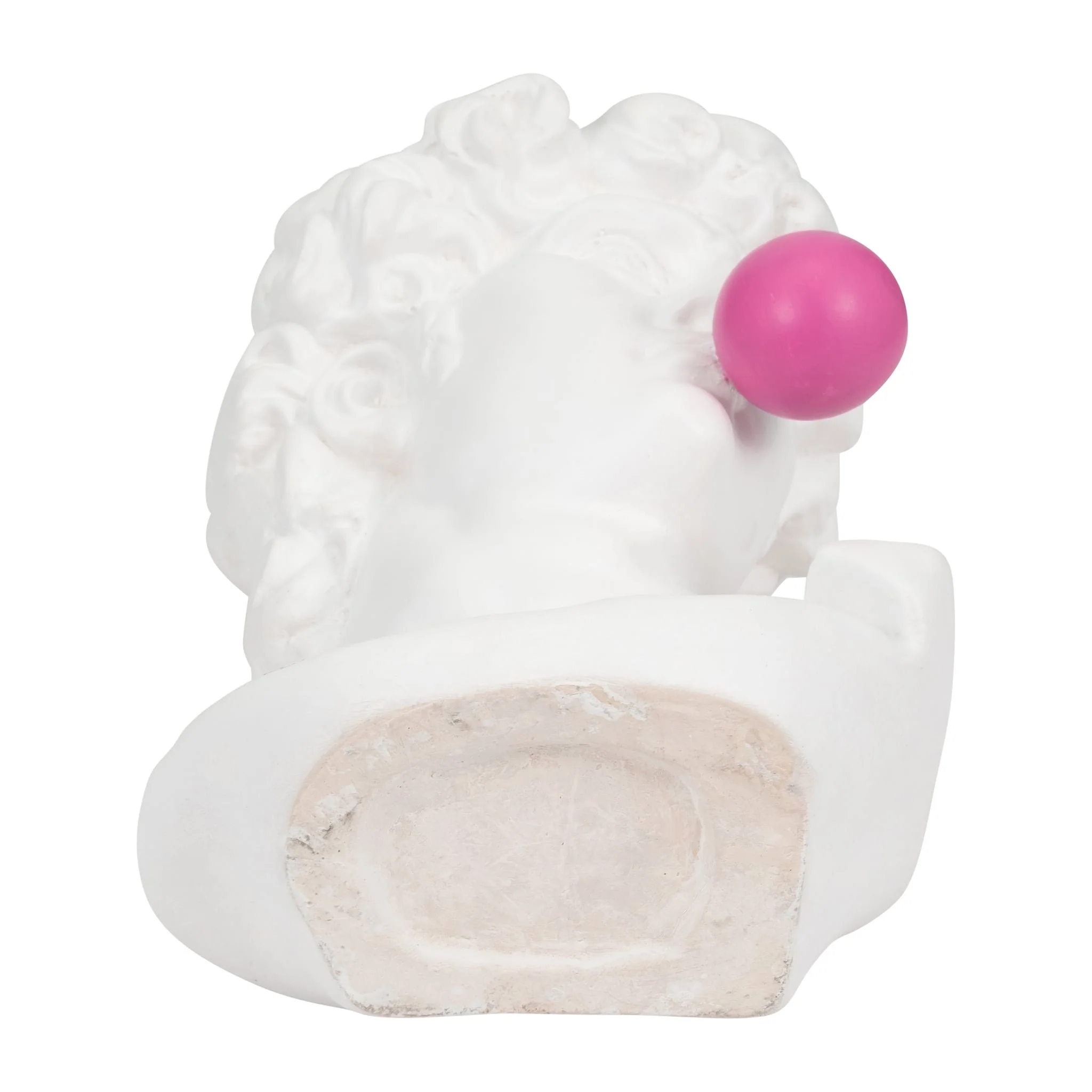 Resin, 13" Greek God Head W/gum, White - Image 7